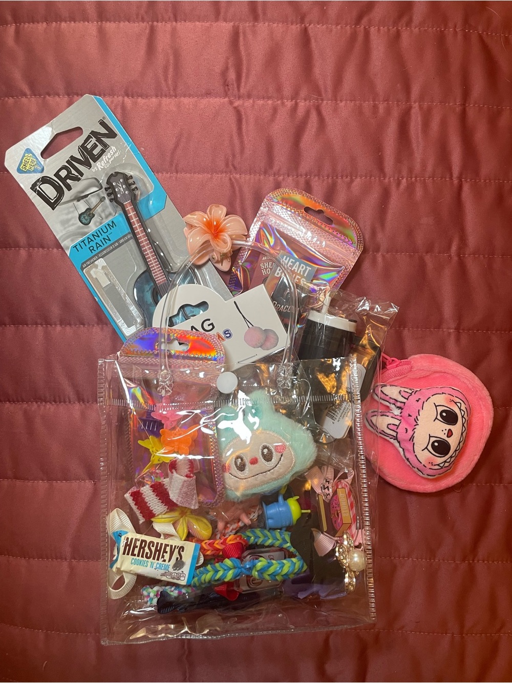 35 piece Labubu accessory bundle lot books, hair clips, necklaces